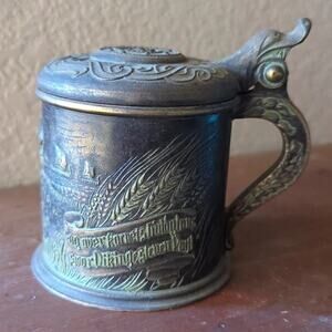 Viking Stein Bronze Shaving Mug Edward Aagaard Vintage Bronze Danish